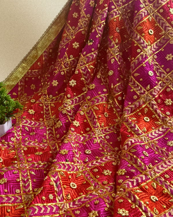 Bagh Phulkari with mirror work by MyShop