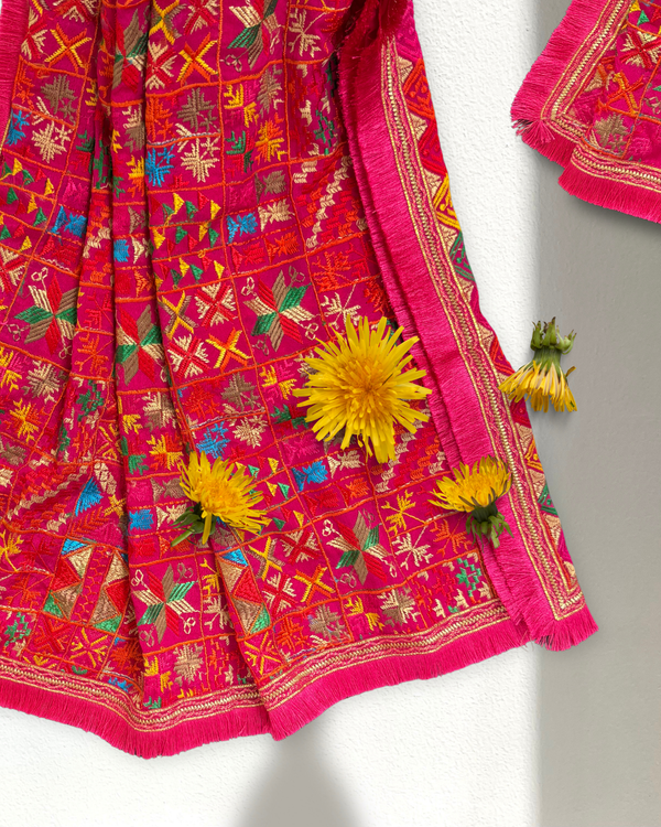 Multi design Phulkari by MyShop