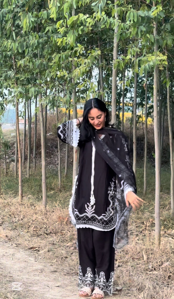 Black Pakistani Co-ord set